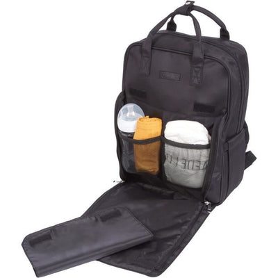 Borsa fasciatoio - TINEO - Forma a zaino - Trapuntata - Nera