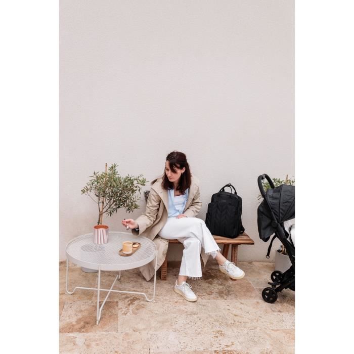 Borsa fasciatoio - TINEO - Forma a zaino - Trapuntata - Nera