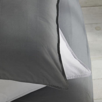 Copripiumino - TODAY - CHARME - cotone 57 fili - Grigio chiaro x Dune Constance - 260 x 240 cm