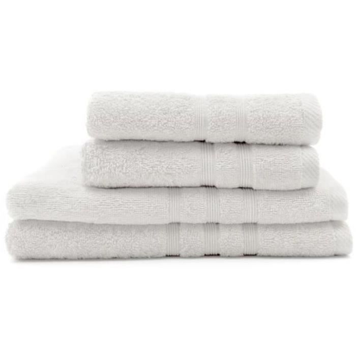 2 asciugamani bagno TODAY 50x90 + 2 teli bagno 70x130 cm 100% Cotone - Gesso