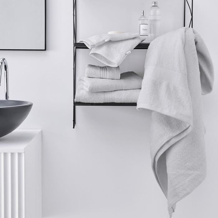 2 asciugamani bagno TODAY 50x90 + 2 teli bagno 70x130 cm 100% Cotone - Gesso