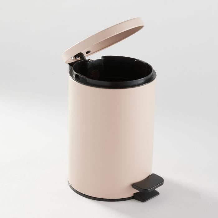 Pattumiera da bagno - TODAY - UTILITY - 3 L -  17 xx H 25 cm - Polipropilene - Rosa tenue