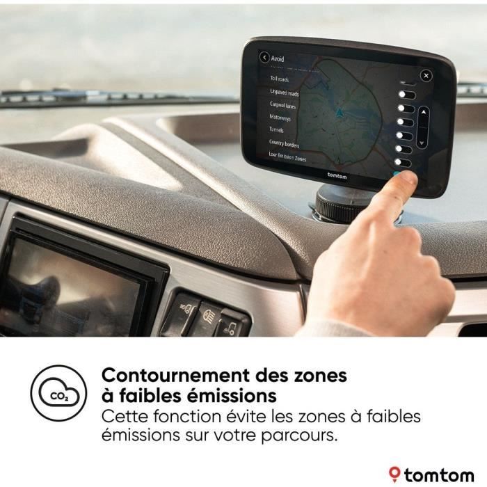 GPS per camion - TOM TOM - GO Expert Plus - Schermo 7 HD - Pianificazione percorsi per veicoli di grandi dimensioni - Mappe del mondo