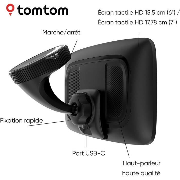 GPS per camion - TOM TOM - GO Expert Plus - Schermo 7 HD - Pianificazione percorsi per veicoli di grandi dimensioni - Mappe del mondo