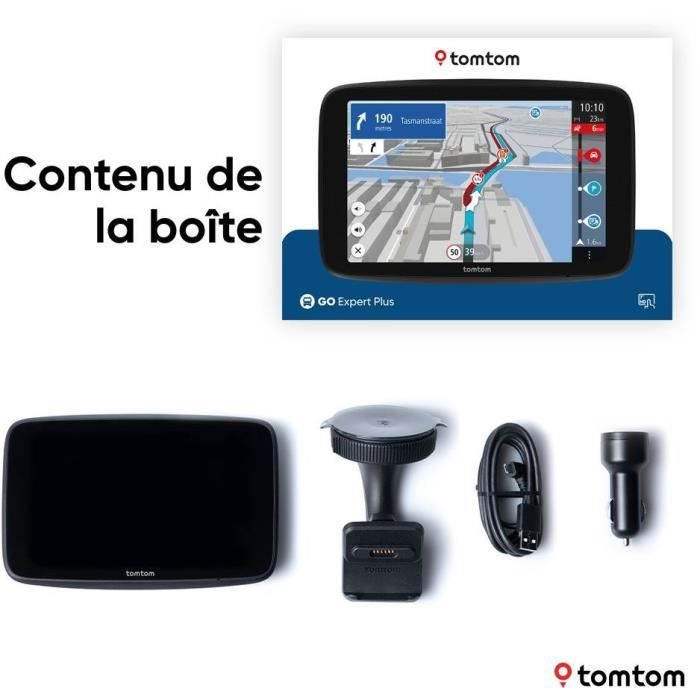 GPS per camion - TOM TOM - GO Expert Plus - Schermo 7 HD - Pianificazione percorsi per veicoli di grandi dimensioni - Mappe del mondo