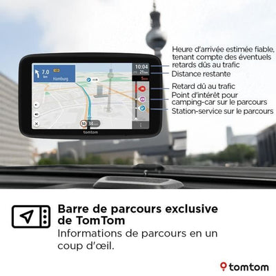 GPS - TOMTOM - GO Camper Tour - Seconda generazione - Per camper e roulotte - Schermo da 6 pollici