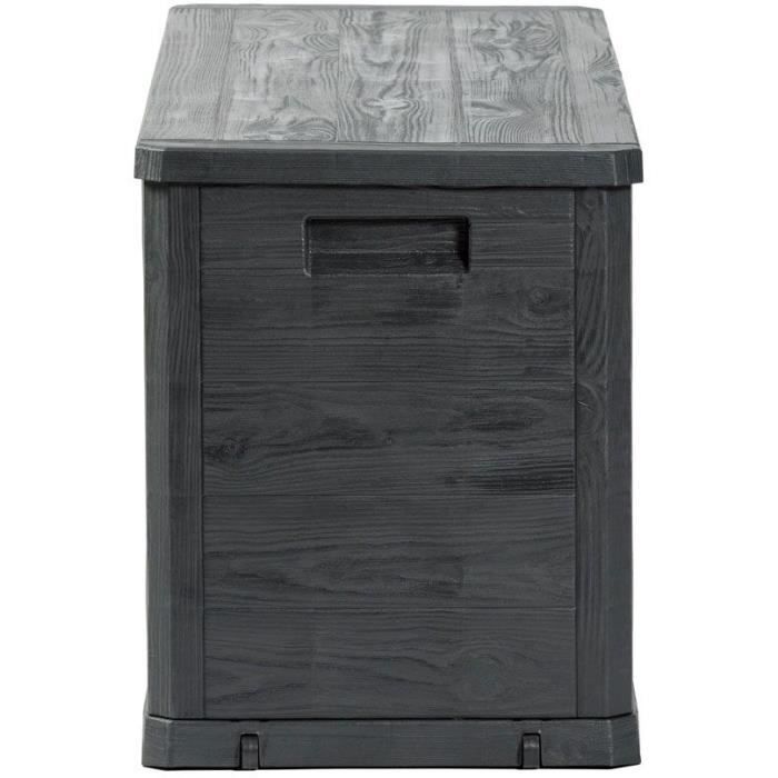 5five - baule grigio legnoso da 280 litri