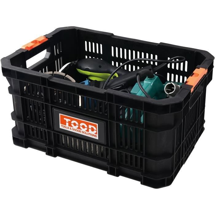 Cesto modulare - TOOD - Con manici - Facile trasporto - 53x34x25 cm