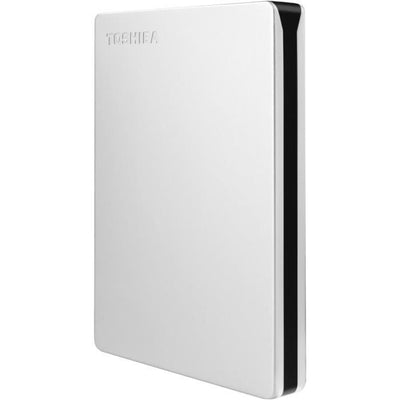 Disco rigido esterno - Toshiba - Canvio Slim - da 2 a - argento