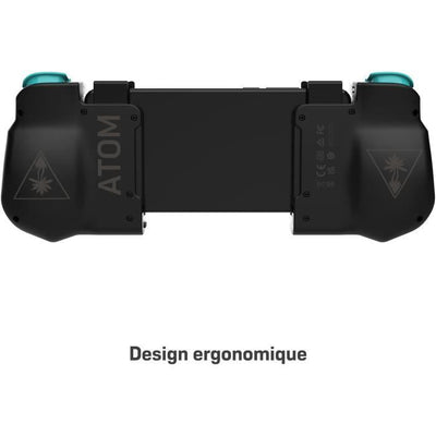 Controller di gioco mobile Android - Turtle Beach Atom - Bluetooth - Nero/Ciano