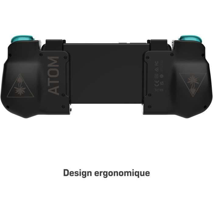 Controller di gioco mobile Android - Turtle Beach Atom - Bluetooth - Nero/Ciano