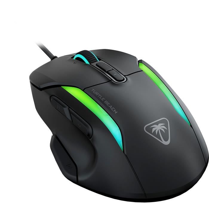 Mouse da gioco wireless - Turtle Beach Kone II - Ultra leggero - Nero, 26.000 DPI, 23 funzioni personalizzabili