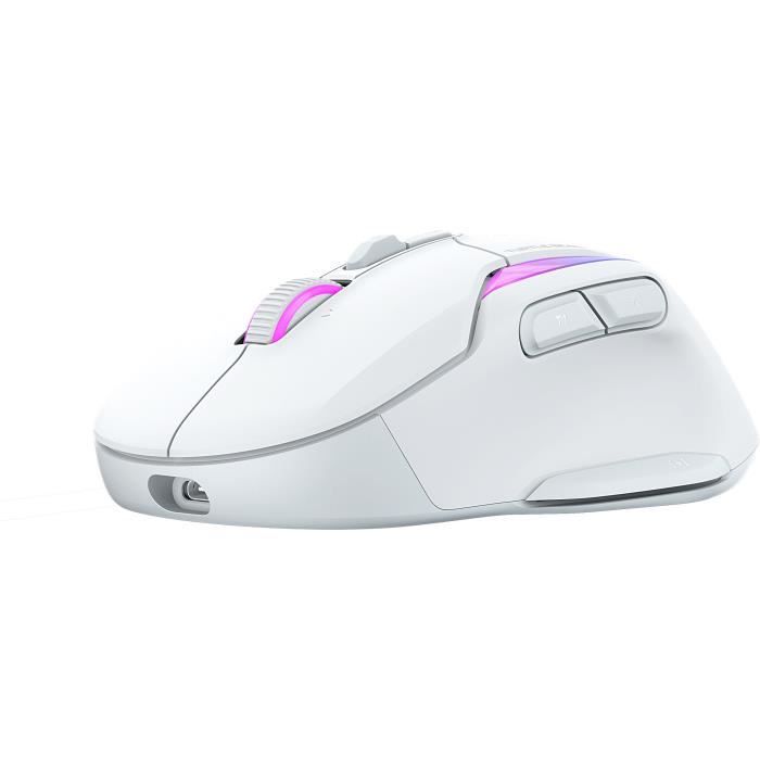 Mouse da gioco wireless - Turtle Beach Kone II Air - Ergonomico - Bianco, Bluetooth, 26.000 DPI, volante 4D