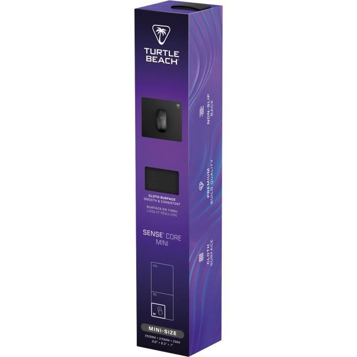 Tappetino per mouse da gioco - Turtle Beach SenseCore Mini - Superficie in microtessuto, bilanciata, confortevole