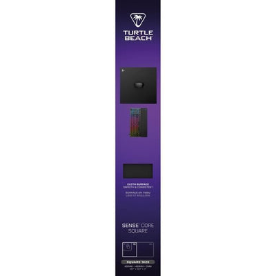 Tappetino per mouse da gioco - Turtle Beach SenseCore Square - Superficie in microtessuto, bilanciata, confortevole