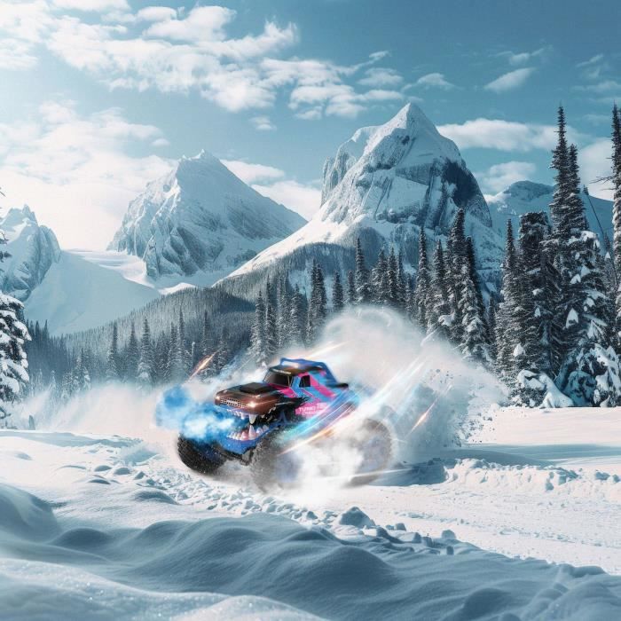 Auto telecomandata - TURBO CHALLENGE - Smashroar TC100 - Opzione fumo - Blu - 1/12 - Batteria ricaricabile e batterie incluse