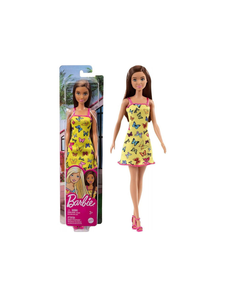 Barbie Trendy Farfalle Abito Giallo Spiaggia HBV08