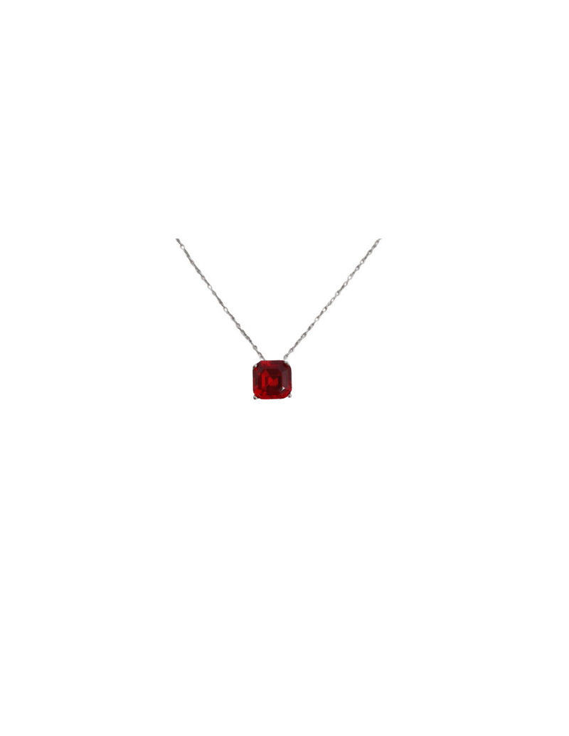 COLLANA CON CIONDOLO ROSSO SWAROVSKI