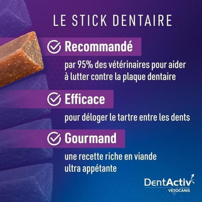 DentActiv - 10 Stick - VETOCANIS - Igiene orale al pollo per gatti