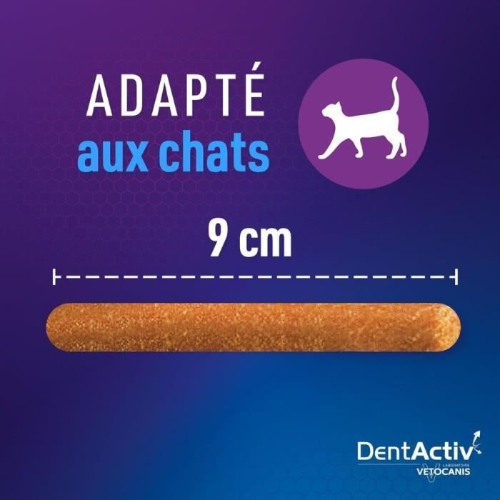 DentActiv - 10 Stick - VETOCANIS - Igiene orale al salmone per gatti