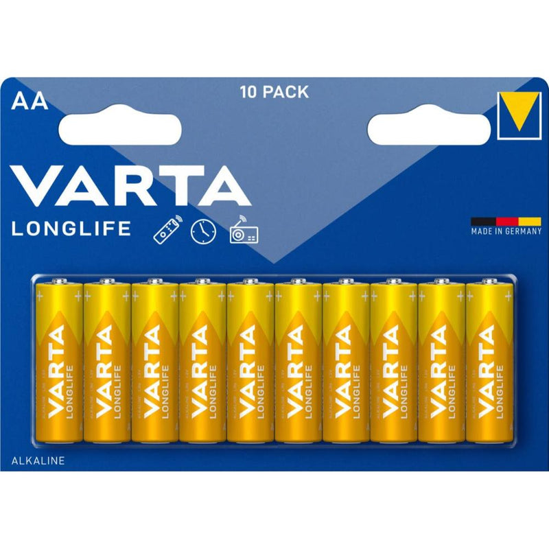 Varta Batteria Alcalina Stilo Aa Longlife 10Pz 04106101461