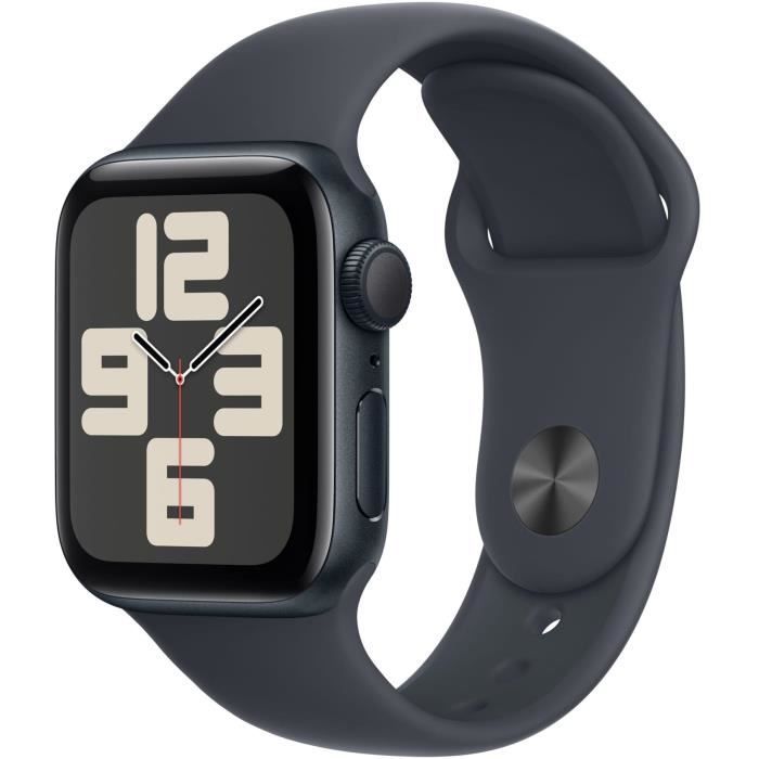 Apple Watch SE GPS - 40 mm - Cassa in alluminio Midnight - Cinturino Sport Midnight - S/M
