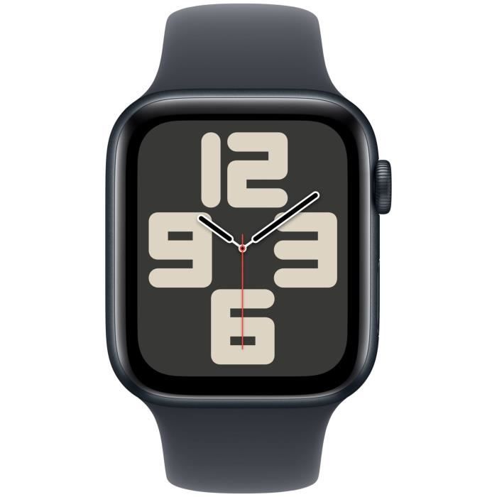 Apple Watch SE GPS - 44 mm - Cassa in alluminio Midnight - Cinturino Sport Midnight - M/L