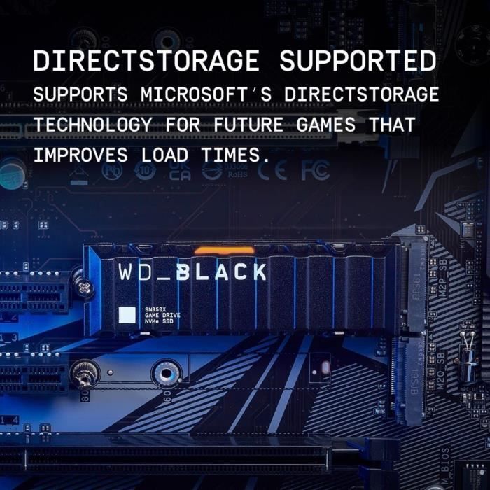 Disco rigido digitale occidentale SN850X - NVME SSD - 2 TB INTERNO - M2 FORMATO CON RAIDATOR - NERO