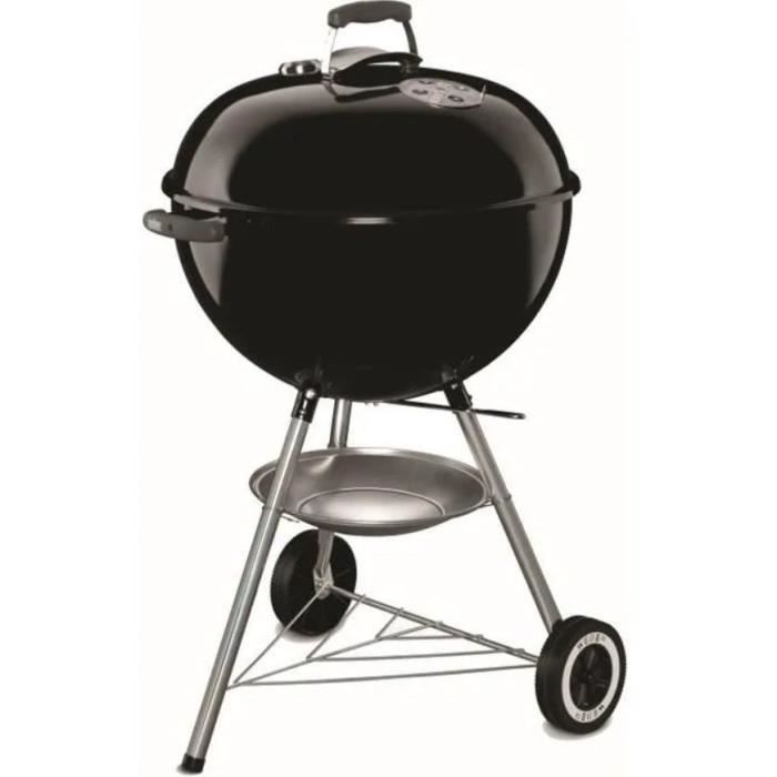 Barbecue a carbonella originale Kettle 57 cm - WEBER - Acciaio cromato - Nero