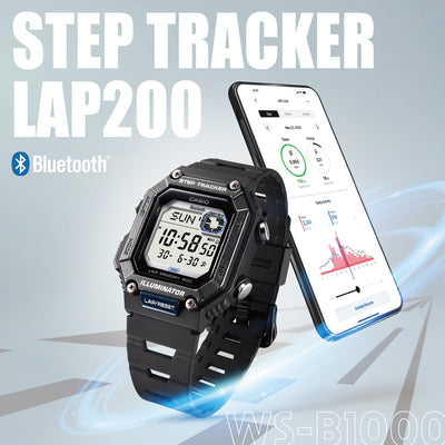 CASIO COLLECTION Mod. STEP TRACKER LAP 200 - BLACK