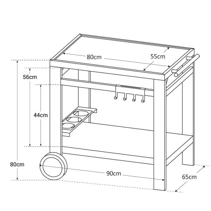 Carrello di servizio - COOK&