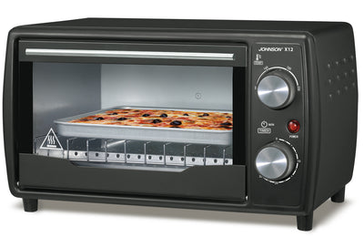 Forno Elettrico Compatto X12 Griglia Cuoci Tosta 1000W Timer 30 Minuti Display