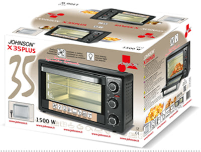 Forno Elettrico Multifunzione X35PLUS 1500W 35L Ventilato Timer 60 Minuti