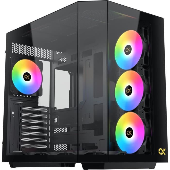 Case per PC - XIGMATEK - CUBI II - Cube - E-ATX - Vetro temperato - ARGB - Nero