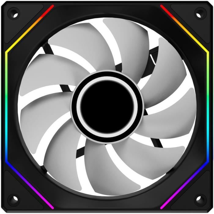 Confezione da 3 ventole - XIGMATEK - Infinity G20A - 120 mm - LED ARGB - Nero