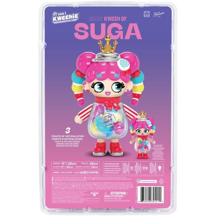 Bambola gigante - XOX KWEENIE - Candy - 28 cm - Articolata - Look unico