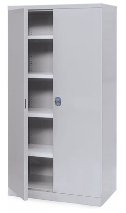 Armadio blindato monoblocco con ante battenti di spessore 12/10 cm. 100x50x200h