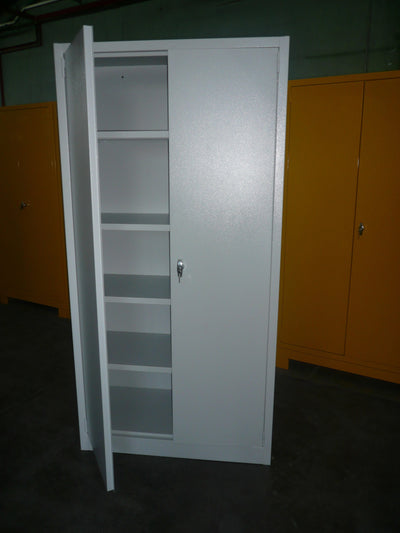 Armadio blindato monoblocco con ante battenti di spessore 12/10 cm. 100x50x200h