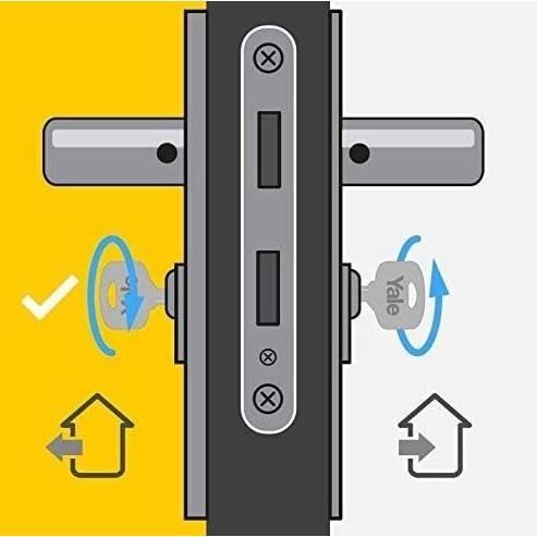 Cilindro serratura sbloccabile YALE - Per porta esterna / d&
