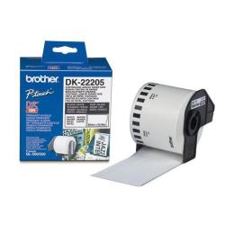 BROTHER DK-22205 NASTRO BIANCO CARTA TERMICA A LUNGHEZZA CONTINUA- 62MM -30