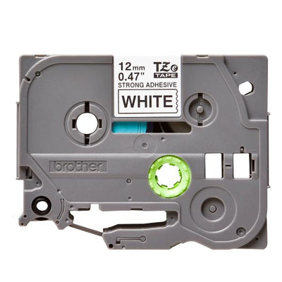 BROTHER NASTRO LAMINATO DA 12MM (8M) NERO SU BIANCO