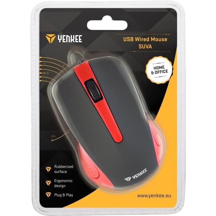 Mouse - SUVA ROSSO - YENKEE - YMS 1015RD