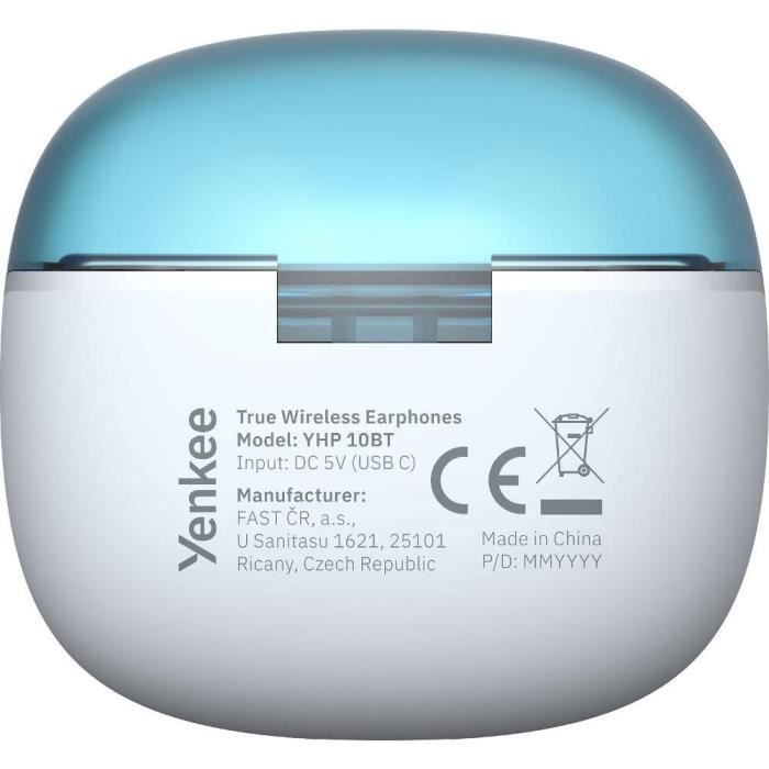 Auricolari Wireless Ricaricabili EVEPLAY TWS - YENKEE - YHP 10BT