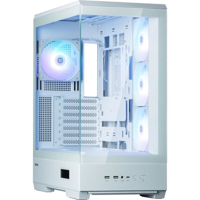 Case PC - ZALMAN - P50 DS - Mid tower - ATX - Bianco - 4 ventole A-RGB - USB-C