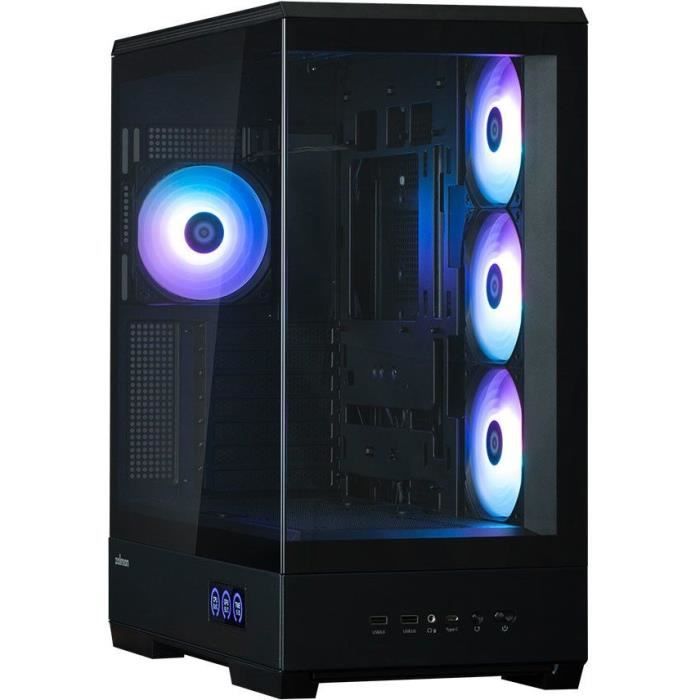 Case PC - ZALMAN - P50 DS - Mid-tower - ATX - Nero - Vetro temperato - USB-C e A-RGB
