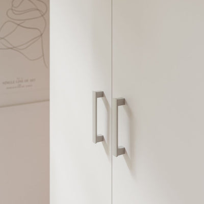 Armadio Arcadia 4 ante battenti e un cassetto colore bianco