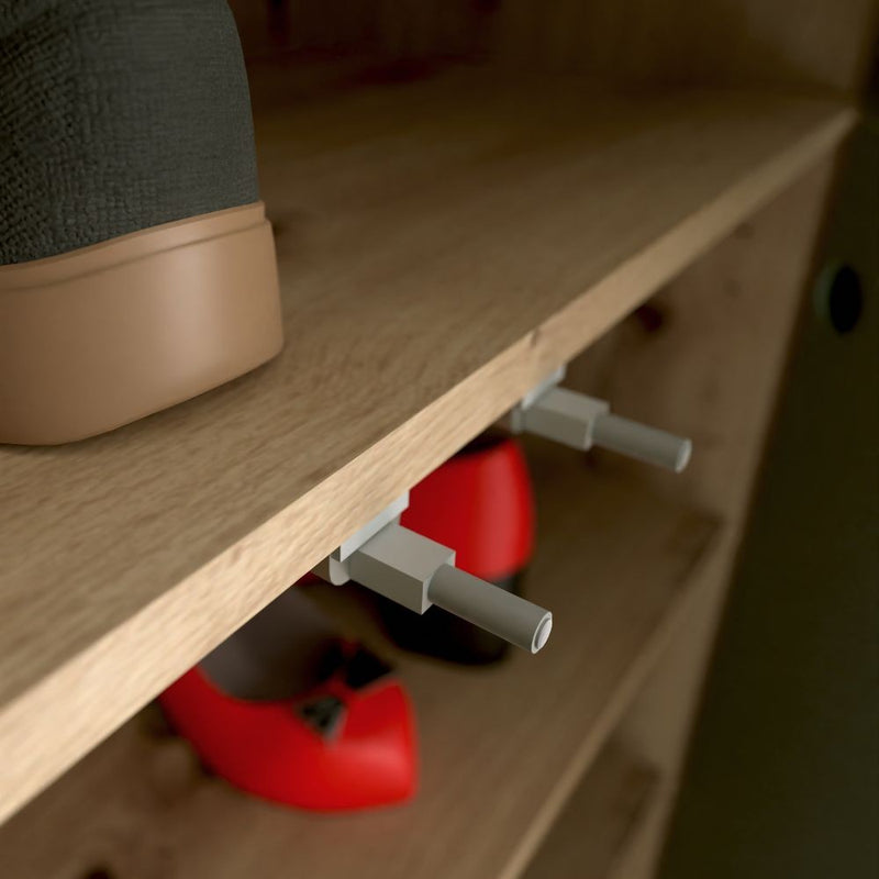 Armadio multiuso Medea 6 ante colore rovere 109.2x34.9xH191.9 cm.