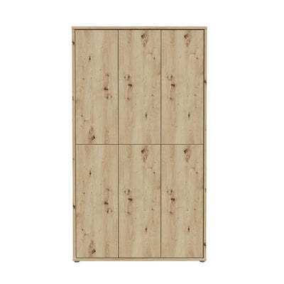 Armadio multiuso Medea 6 ante colore rovere 109.2x34.9xH191.9 cm.