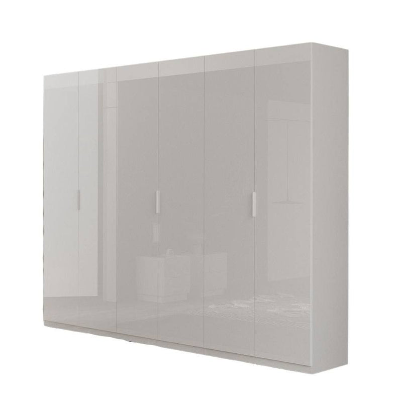 Armadio Pavese 6 ante battente bianco lucido