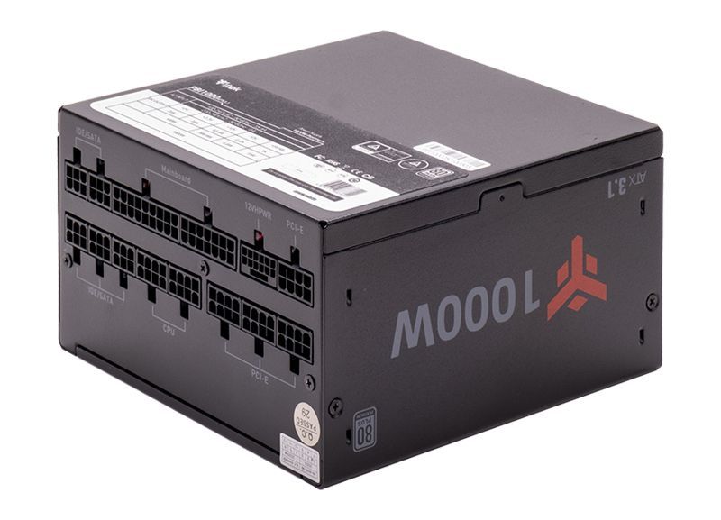 Alimentatore PBI1000 - 1000W- 80Plus Platinum- ATX 3.1- Ventola FDB 14cm- Cond Giapponesi- Modulare